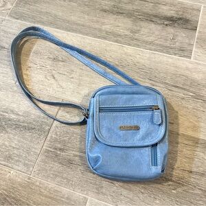 MultiSac Mini Micro Everest Crossbody Bag Light Blue Minimalist Travel